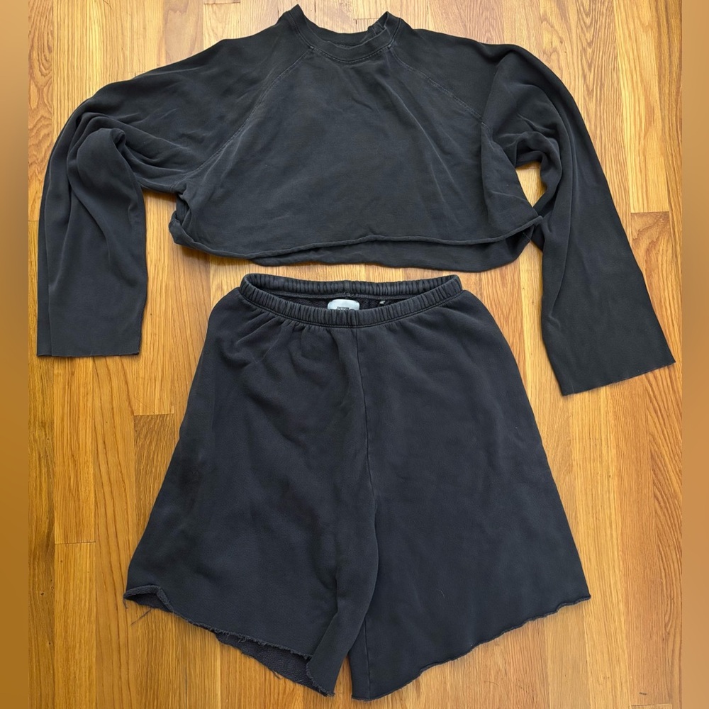 🧸Joah Brown New w/o tag Charcoal Grey Cotton SET